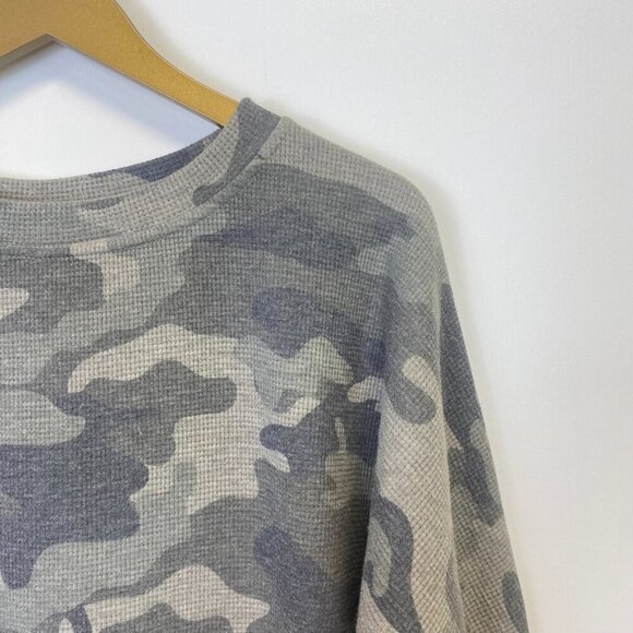 Promesa Camo Dolman Sleeve Waffle Knit Top - Picture 7 of 10